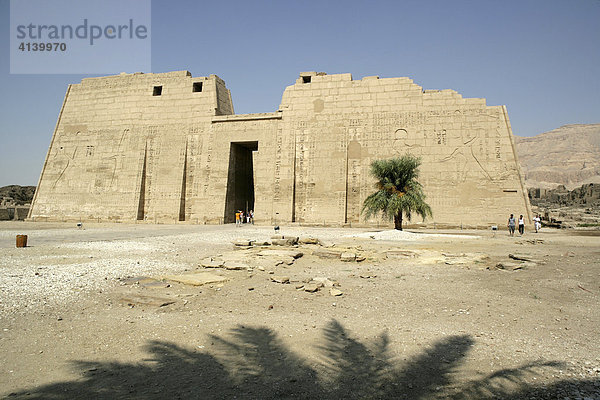 Habu Tempel Anlage  Ramses III Totentempel  Theben-West  Luxor  Ägypten  Afrika