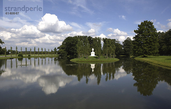 Rousseau-Insel  Gartenreich Dessau-Wörlitz  Wörlitzer Anlagen  UNESCO Weltkulturerbe  Dessau  Sachsen-Anhalt  Deutschland