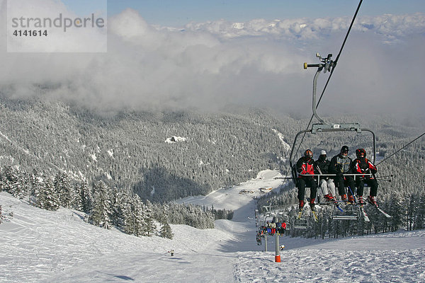 Sessellift im Skigebiet Bansko  Bulgarien