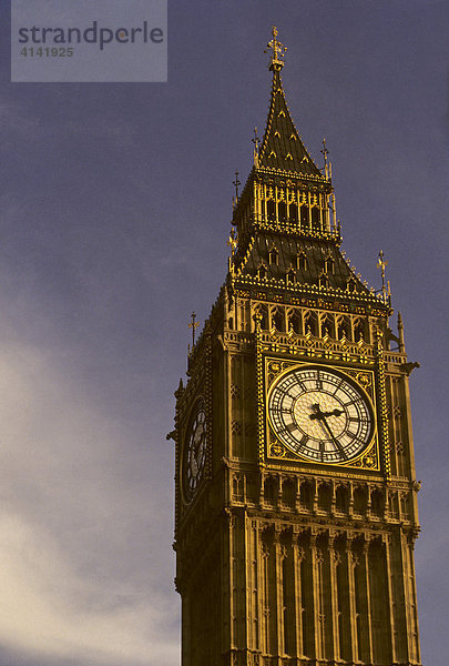Uhrturm Big Ben  London  England  Großbritannien