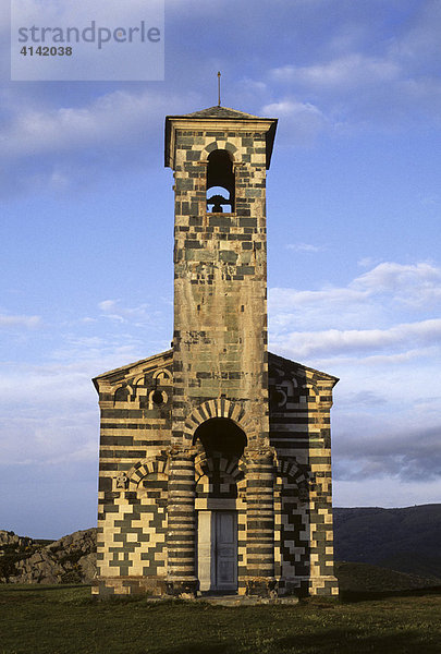 Romanisch-pisanische Kirche San Michele in Murato  Nebbio  Korsika  Frankreich