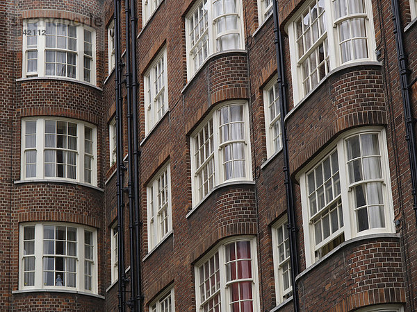 Häuserfassade in London  Großbritannien