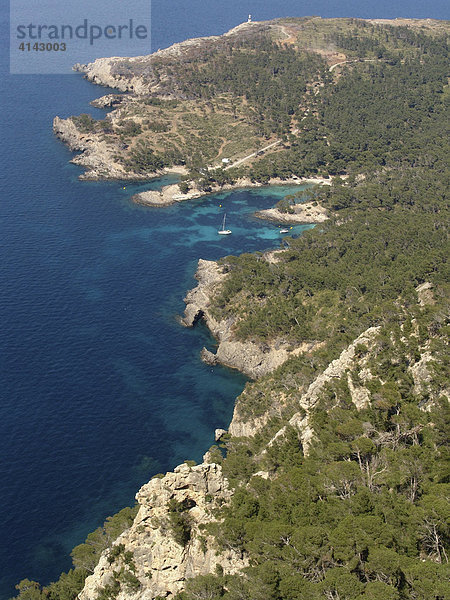 ESP  Spanien  Balearen  Mallorca : Halbinsel Cap de Pinar  zwischen der Bucht von Alcudia und Pollenca.