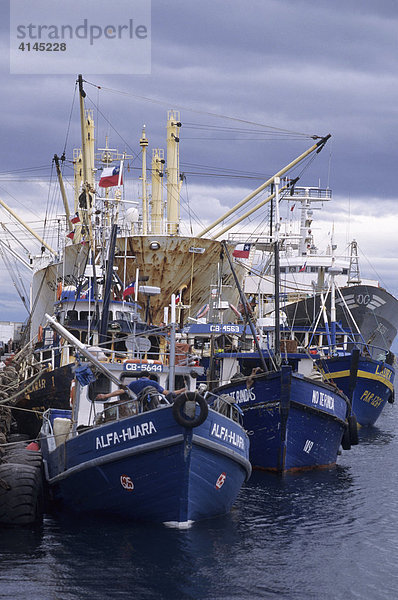 CHL  Chile  Patagonien  Punta Arenas: Fracht- und Fischereihafen.