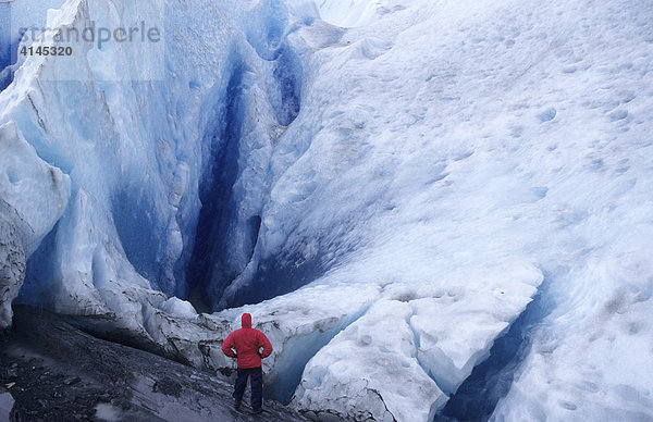 CHL  Chile  Patagonien: Nationalpark Torres del Paine  Grey-Gletscher.
