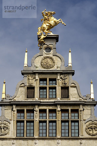 Gildehaus der Schützen  Giebel  Grote Markt  Antwerpen  Belgien