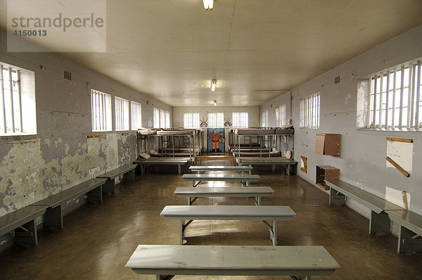 Schlafsaal im Gefängnis auf Robben Island  Südafrika