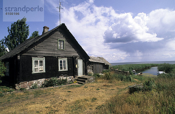 Fischerhaus am Peipussee  Mustvee  Estland