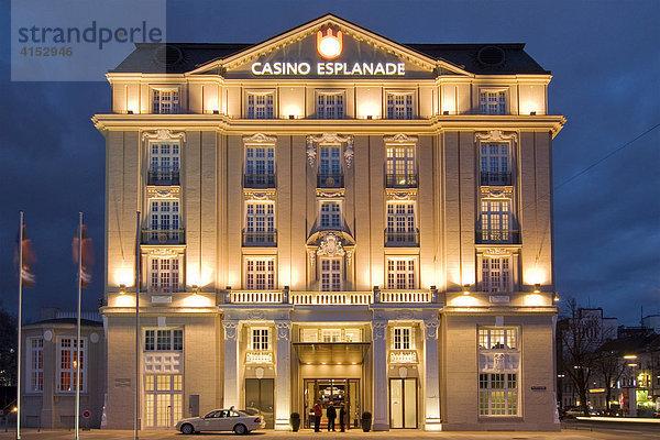 Casino Esplanade  neues Casino der Spielbank Hamburg am Abend  Hamburg  Deutschland