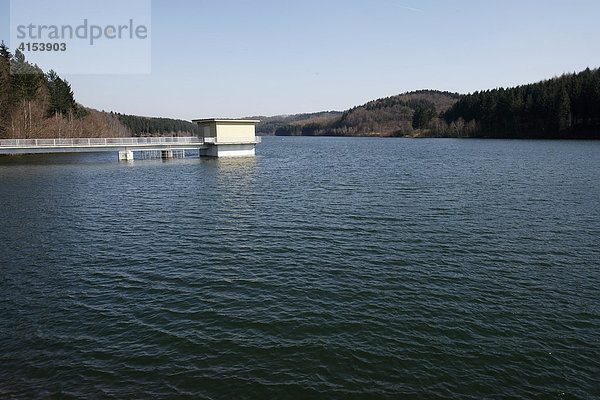 Dhünntalsperre  Wipperfürth  Nordrhein-Westfalen  Deutschland