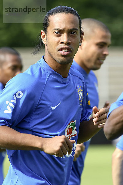 Ronaldinho  Belkaw Stadion  Training der brasilianischen Nationalmannschaft  Bergisch Gladbach  Nordrhein-Westfalen  Deutschland