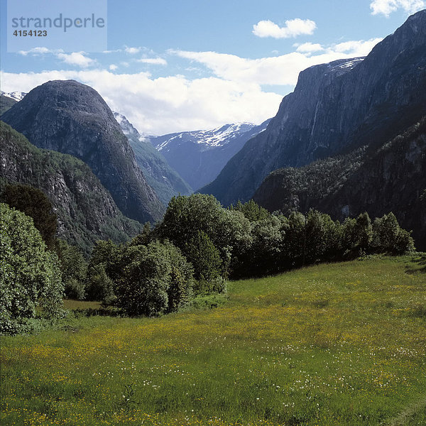 Naeroydal  Gudvangen  Hordaland  Norwegen