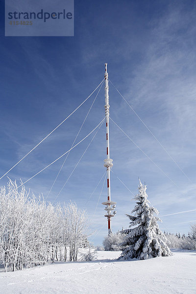 Sendeturm der Deutschen Telekom am Heidelstein  Lange Rhön  Unterfranken  Franken  Bayern  Deutschland