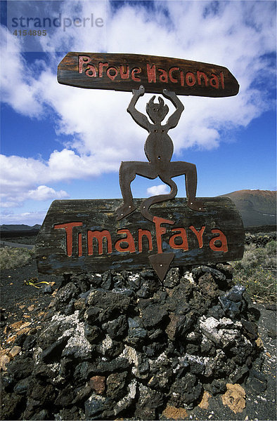 Nationalpark Timanfaya  Lanzarote  Kanarische Inseln  Spanien  Europa