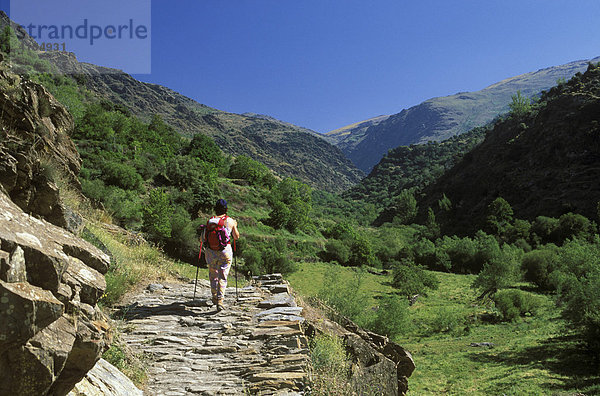 Trevélez-Tal  Wanderin  Sierra Nevada  Alpujarra  Alpujarras  Granada  Andalusien  Spanien