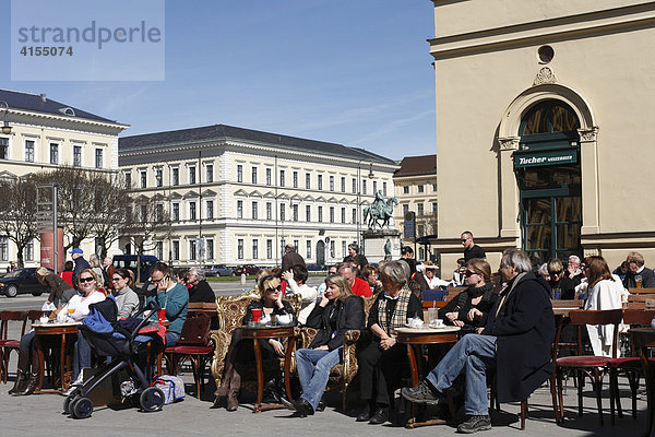 Café Tombosi  Odeonsplatz  München  Bayern  Deutschland