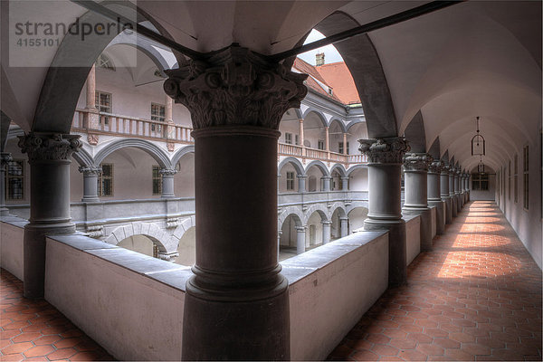 Innenhof Ehemaliges Hauptmünzamt  Alte Münze  Altstadt  München  Bayern  Deutschland  Europa