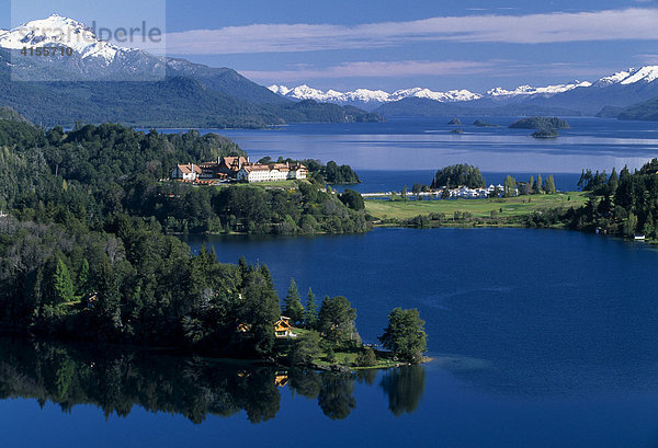 Lago Nahuel Huapi  Hotel Llao-Llao  Patagonien  Seengebiet  Provinz Rio Negro  Argentinien  Südamerika