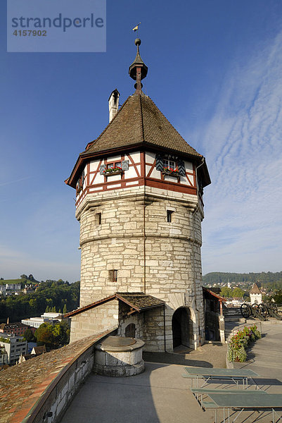 Schaffhausen - Wachturm der Festung Munot - Schweiz  Europa.