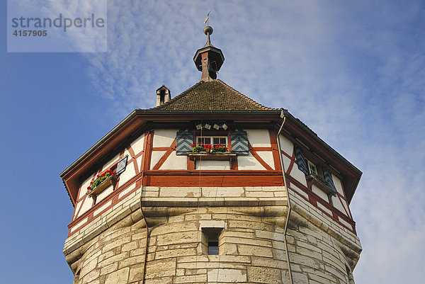 Schaffhausen - Wachturm der Festung Munot - Schweiz  Europa.