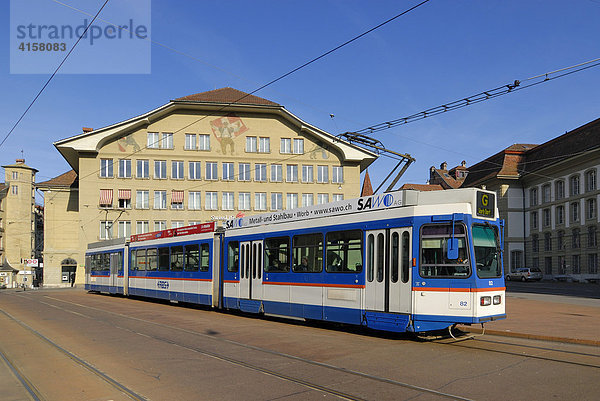 Bern - Straßenbahn auf dem Casinoplatz - Schweiz  Europa.