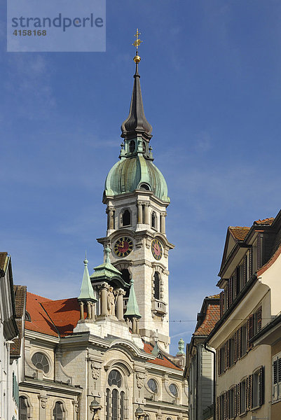 Stadtkirche St. Nikolaus  Frauenfeld  Kanton Thurgau  Schweiz  Europa