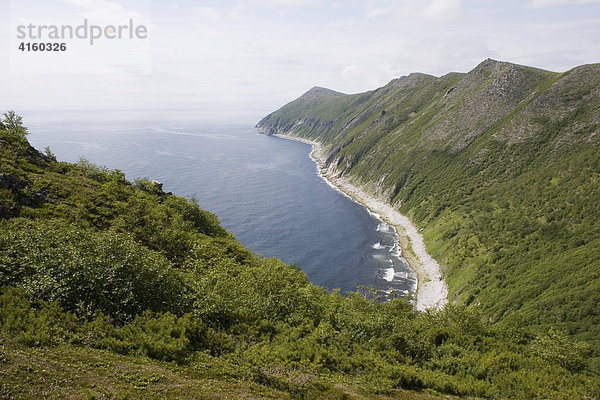 Bucht Swetlaja  Ochotskisches Meer  Magadan Gebiet  Ostsibirien  Russland