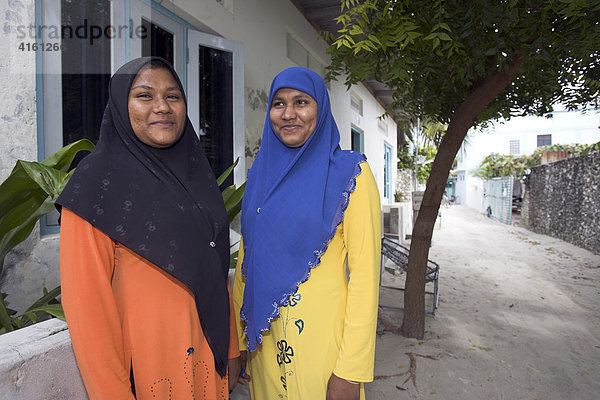 Maledivische muslimische Frauen  Malediven