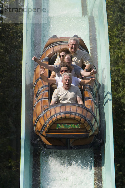 Wasserachterbahn im Holidaypark  Haßloch  Rheinland-Pfalz  Deutschland.