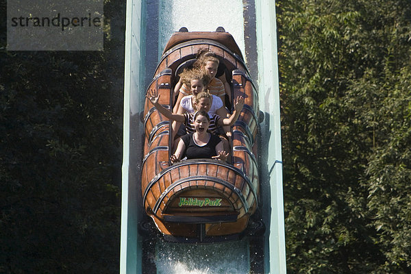 Wasserachterbahn im Holidaypark  Haßloch  Rheinland-Pfalz  Deutschland.