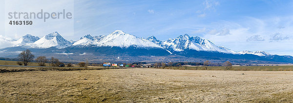 Karpaten  Hohe Tatra in der Gegend von Tatranská Lomnica  Slowakei