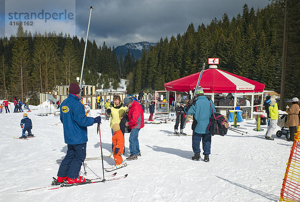 Skigebiet in Jasna  Lukova  Niedere Tatra  Slowakei