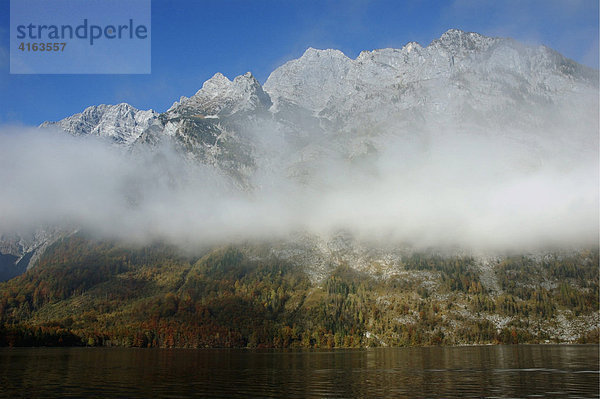 Der Königsee im Nationalpark Berchtesgaden  Bayern