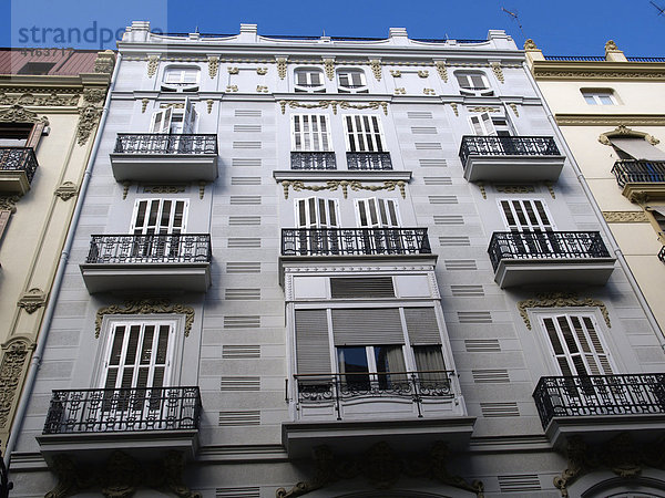 Hausfassade in Valencia  Spanien  Europa Hausfassade