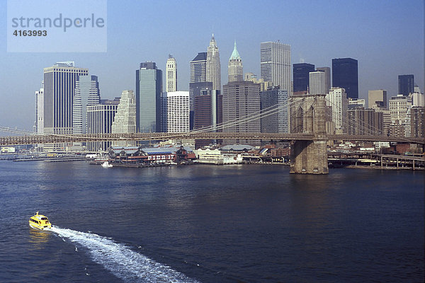 New York  USA  Blick von der Manhattan-Bridge