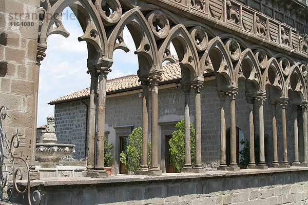 Loggia  Papstpalast  Viterbo  Latium  Italien