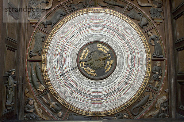 Astronomische Uhr  St. Marienkirche  Rostock  Mecklenburg-Vorpommmern  Deutschland