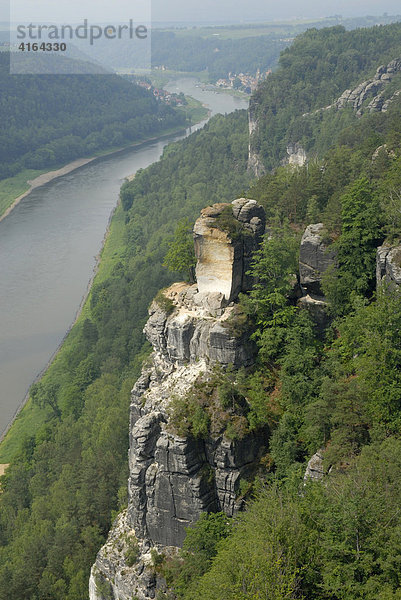 Basteigruppe  Sächsische Schweiz  Sachsen  Deutschland