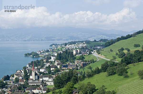 Weggis  Vierwaldstätter See  Kanton Luzern  Schweiz Vierwaldstättersee Kanton Luzern