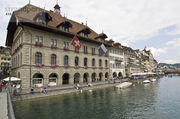 Rathaus an der Reuss  Luzern  Schweiz