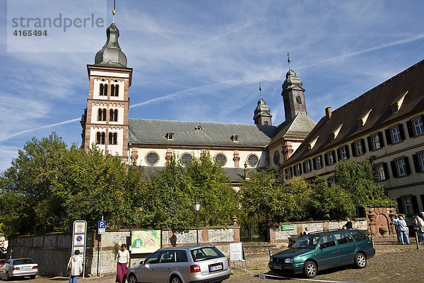 Fürstliche Kirche  ehemalige Abteikirche  Amorbach  Hessen  Deutschland