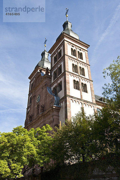 Fürstliche Kirche  ehemalige Abteikirche  Amorbach  Hessen  Deutschland