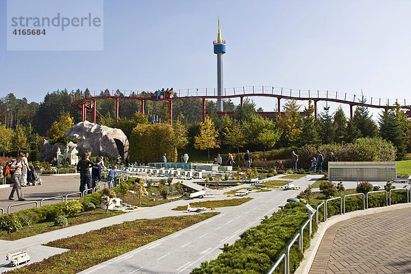 Modell Flughafen München  Legoland  Günzburg  Bayern  Deutschland