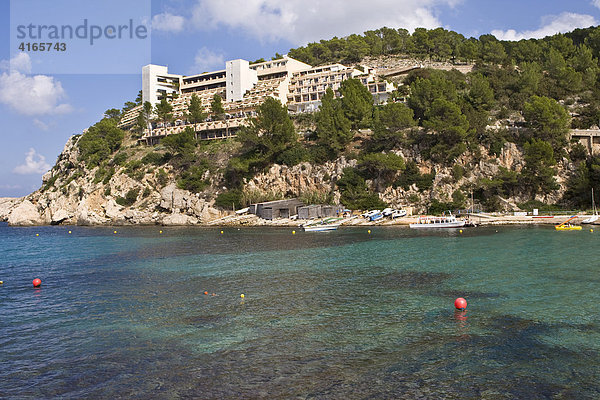 Strand von San Miguel  Ibiza  Balearen  Spanien