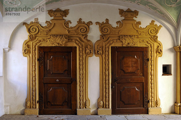 Türen des Böttingerhauses  Judenstraße  Bamberg  Oberfranken  Bayern  Deutschland
