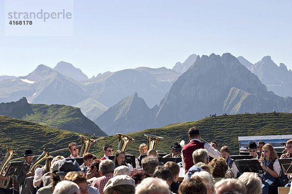 Trachtenfest auf Nebelhorn mit Musikkapelle Heimertingen - Allgäu