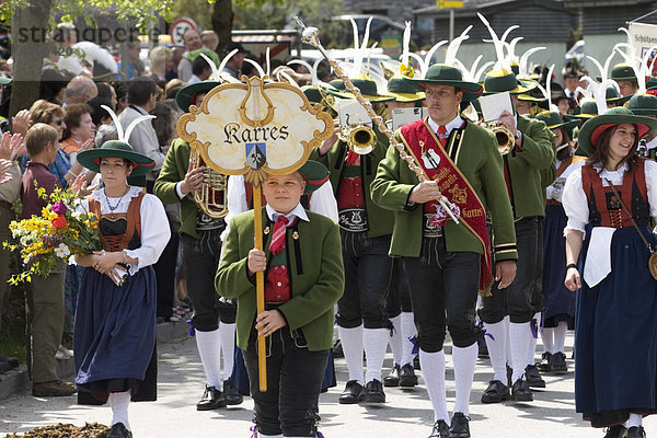 Gauderfest in Zell am Ziller - Trachtengruppe aus Karres - Zillertal Tirol Österreich