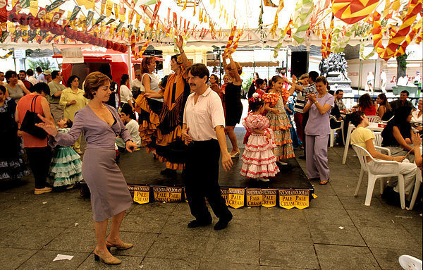 Granada Plaza Bib-Rambla Fiesta Fronleichnamstag Andalusien Spanien