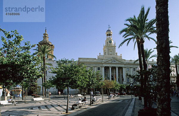 C·diz - Rathaus Plaza San Juan de Dios - Andalusien Spanien