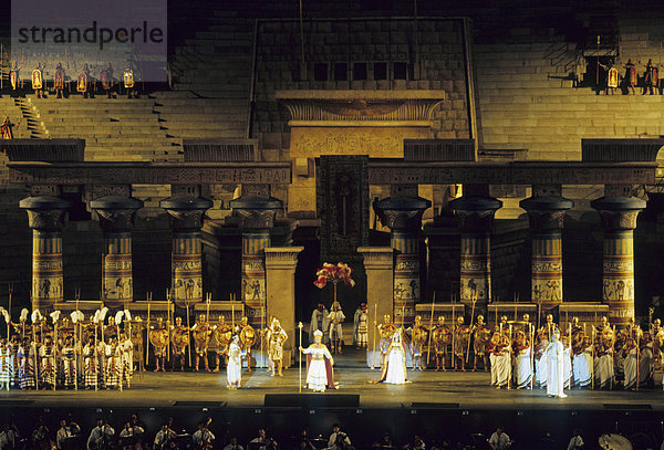 Verona - Oper - Aida Aufführung in Arena - Veneto Italien